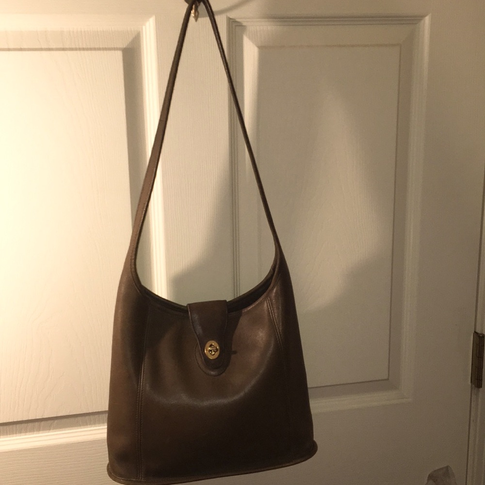 Vintage Leather Coach Bag